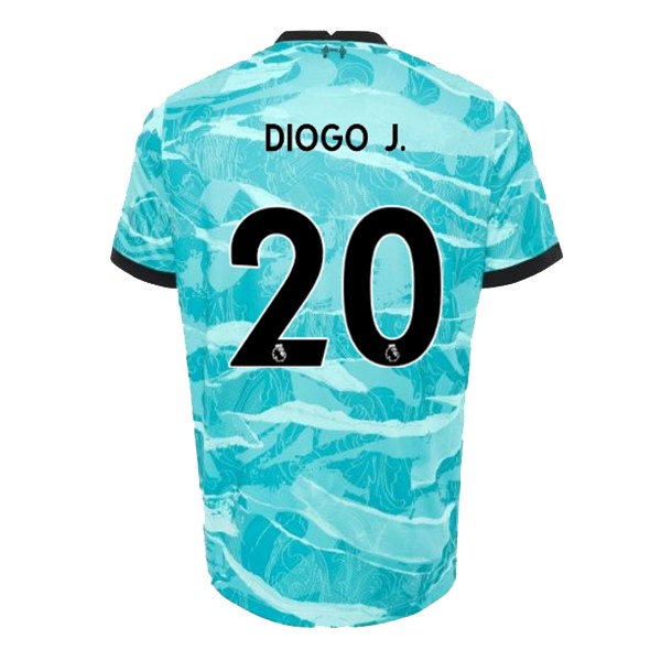 Camiseta Liverpool NO.20 Diogo Jota 2ª 2020-2021 Azul